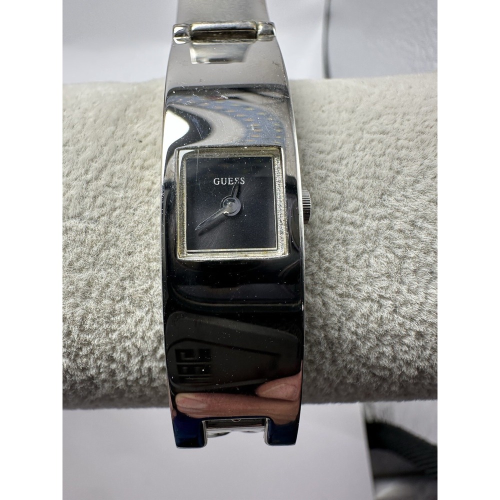 Guess G95187L Ladies Hidden Watch New Battery 13MM‎ 7.25" Silver Tone A13